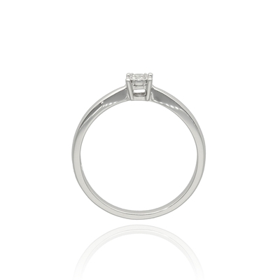 Fehér arany gyűrű 55-ös méret (M678/10-55)